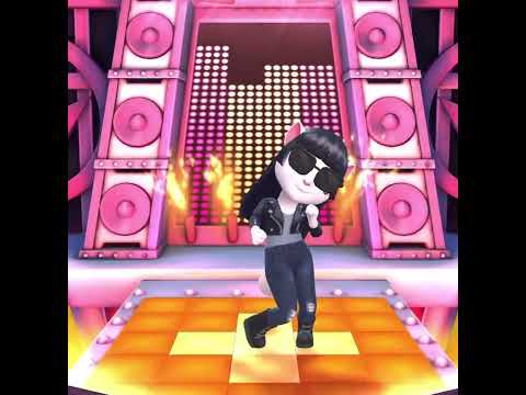 Playing the guitar and dancing in My Talking Angela 2