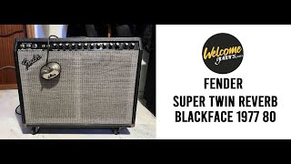 Video thumbnail for Fender Super Twin Reverb Tube Amplifier 1977 80 Blackface by WelcomeGuitars