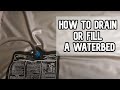 How to drain or fill a waterbed DIY video | #diy #waterbed