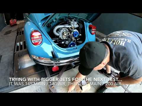 My blue vw beetle dyno test...