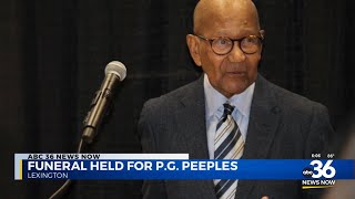 Funeral held for P.G. Peeples
