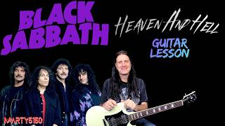 How To Play Heaven And Hell By Black Sabbath - Guitar Lesson - Tony Iommi - Dio
