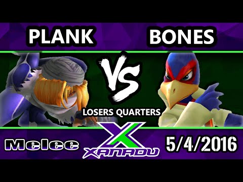 S@X 148 SSBM Losers Quarters - Plank (Sheik, Marth) Vs. Bones (Falco)