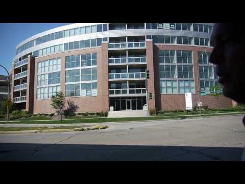 Walking downtown Evanston with Grand Bend's Andy Kiener