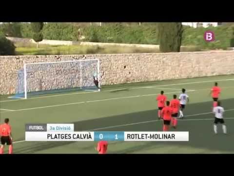 Gol Santi Quetglas 0-1 Playas de Calviá 0 - Molinar 1. Tercera división balear 13/14
