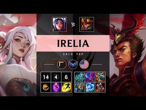 Irelia Top vs Jarvan IV: Godlike - NA Diamond Patch 14.24