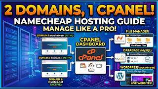 2 Domains Hosting & Management with 1 cPanel | Namecheap + WordPress + Database