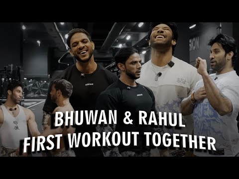SHOULDER WORKOUT AT THE INDIAN MECCA OF FITNESS | Bhuwan and Rahul