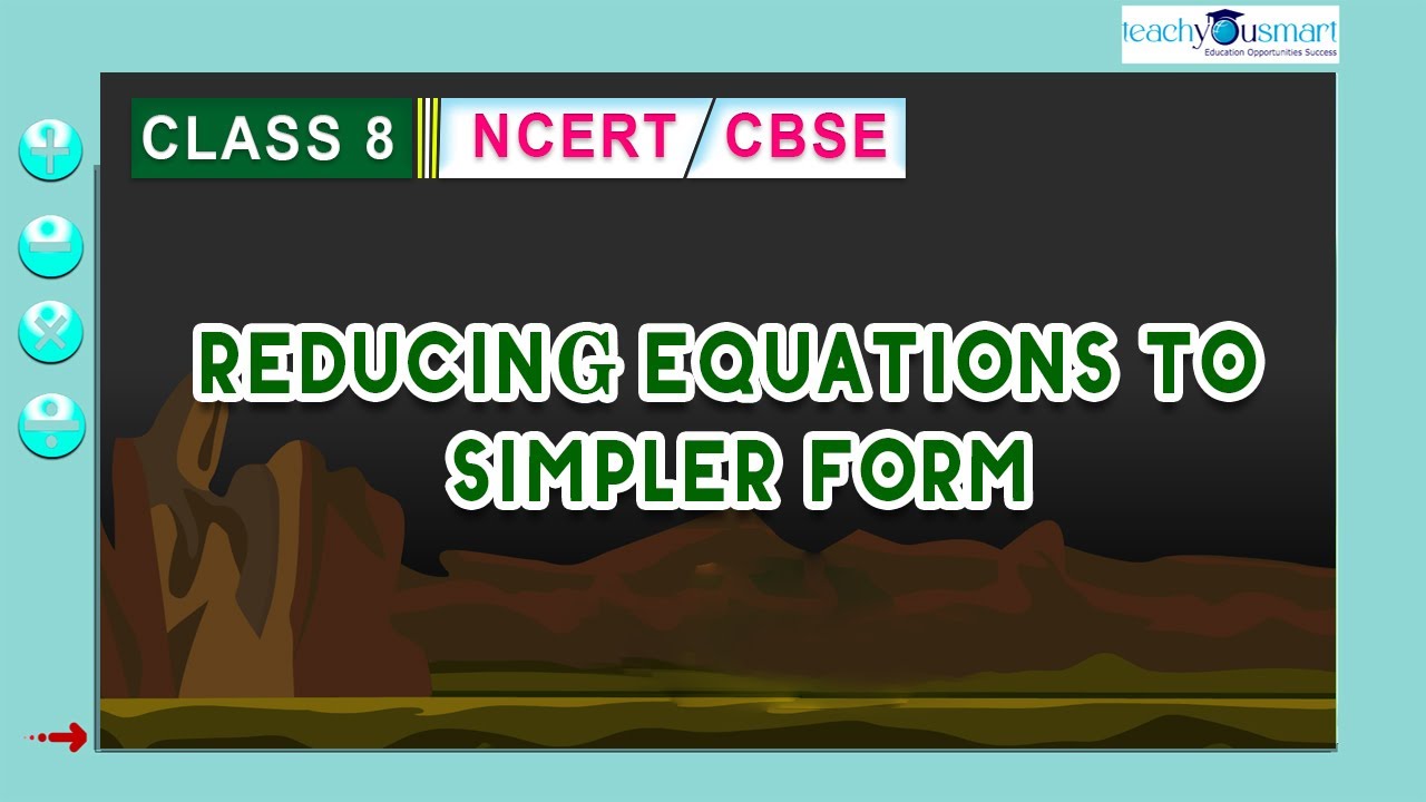 Linear Equations In One Variable - Reducing Equations to Simpler Form -#ncert  - #class8 #tys
