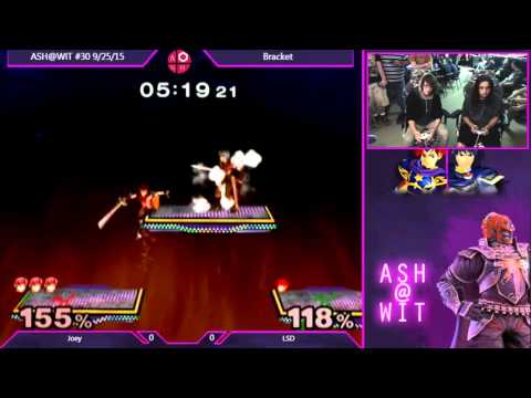 Joey (Marth) vs LSD (Roy) - ASH@WIT #30 Melee Bracket