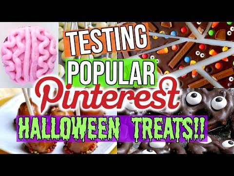 testing popular pinterest halloween treats.. BUT I didn't use a recipe!! Video