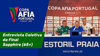 Entrevista Coletiva da Final – Categoria Sapphire (65+) – Cascais 2023