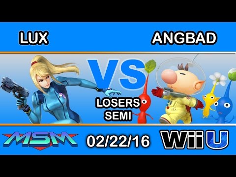 MSM 38 - SCB | Lux (Zero Suit Samus) Vs. 2S | Angbad (Olimar) Losers Semi - Smash Wii U