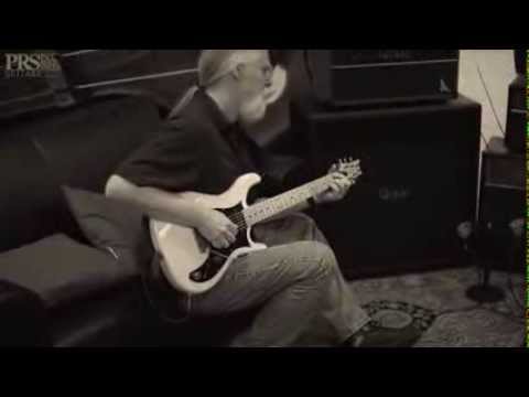 Jimmy Herring warming up for his PRS video shoot