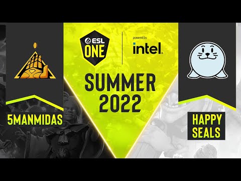 Dota2 - Happy Seals vs. 5ManMidas - Game 2 - DPC NA Tour 3 - ESL One Summer 2022