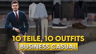10 Kleidungsstücke, 10 Outfits: Business Casual Edition | Stylingtipps für Männer