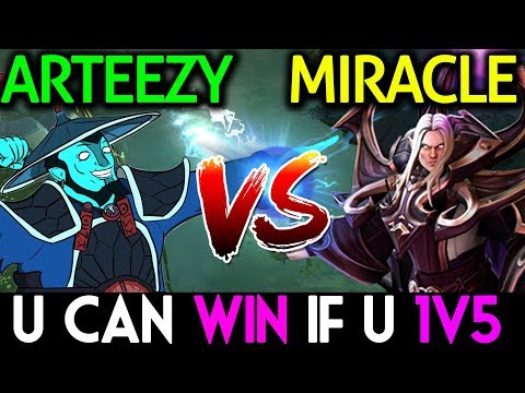 Miracle- Invoker VS Arteezy Storm Spirit Dota 2 | You Can Win If You 1v5
