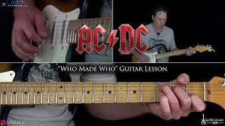 Who Made Who Guitar Lesson - AC/DC