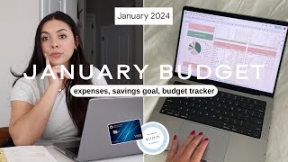 JANUARY BUDGET WITH ME (dec was a yikes, now we got new $ goals)