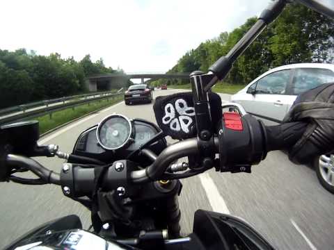 Porsche Panamera Turbo (S) meets Suzuki B-King - GoPro HD