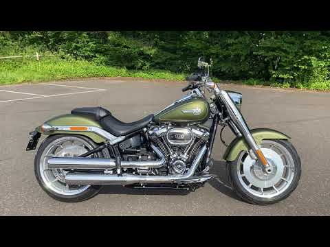 NEW Harley-Davidson FLFBS Softail Fat Boy 114 in Mineral Green
