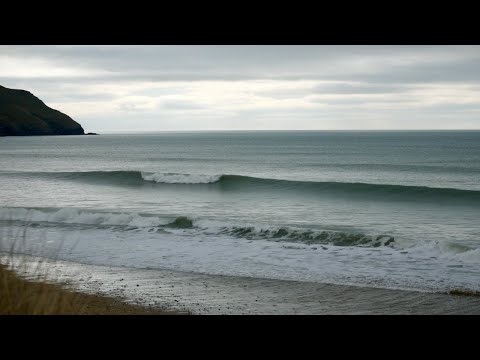 Surfing solid swell at Hells Mouth