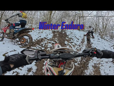 Best Hard-Enduro Ride In The Snow ! - Beta RR 200  | KTM EXC 300 | Beta X Trainer