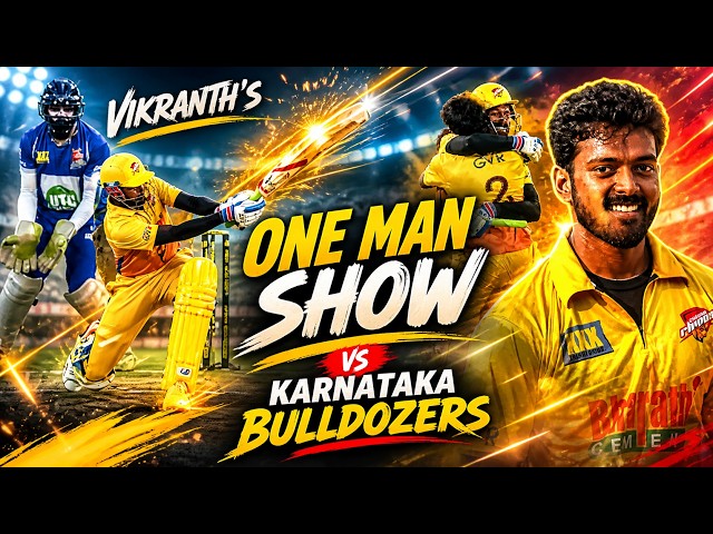 Vikranth’s Oneman show vs Kichcha Sudeep’s Karnataka Bulldozers | Cricket Highlights | CCL