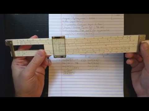 Hemmi 153 Electrical Engineer's Slide Rule with Gudermannian Scale  (2/3: Trigonometry)