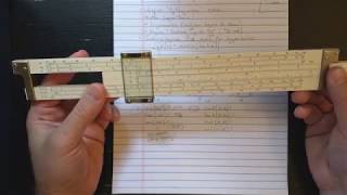 Hemmi 153 Electrical Engineer&#39;s Slide Rule with Gudermannian Scale  (2/3: Trigonometry)
