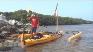 preview picture of video 'Sailing Hobie TI Trimeran Garden Cove, Key Largo, Florida'
