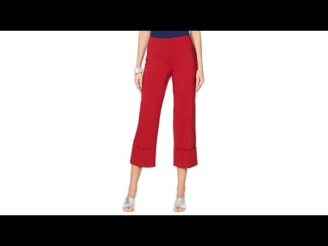 MarlaWynne Cropped FLATTERfit Pant with Cuff