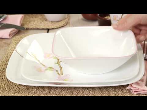 Corelle - Cherry Blossom 16 Piece Dinnerware Set