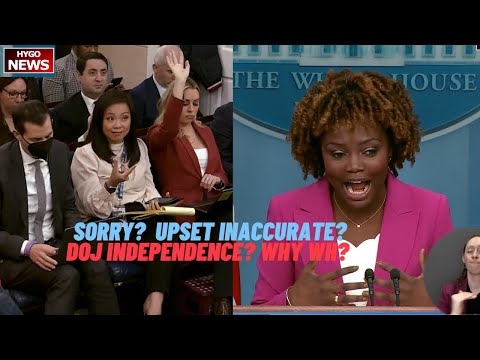 Q: Are you sorry? Are you upset inaccurate? If DOJ independence, why White House Counsel Wilmington?