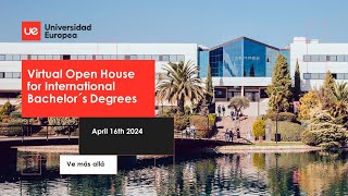 Virtual Open House for International Bachelor´s Degrees​ April 16th 2024​