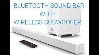 Majority K2 Bluetooth Sound Bar With Wireless Subwoofer