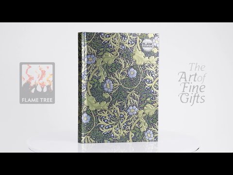 Блокнот William Morris: Seaweed Wallpaper Design Foiled Journal video 1