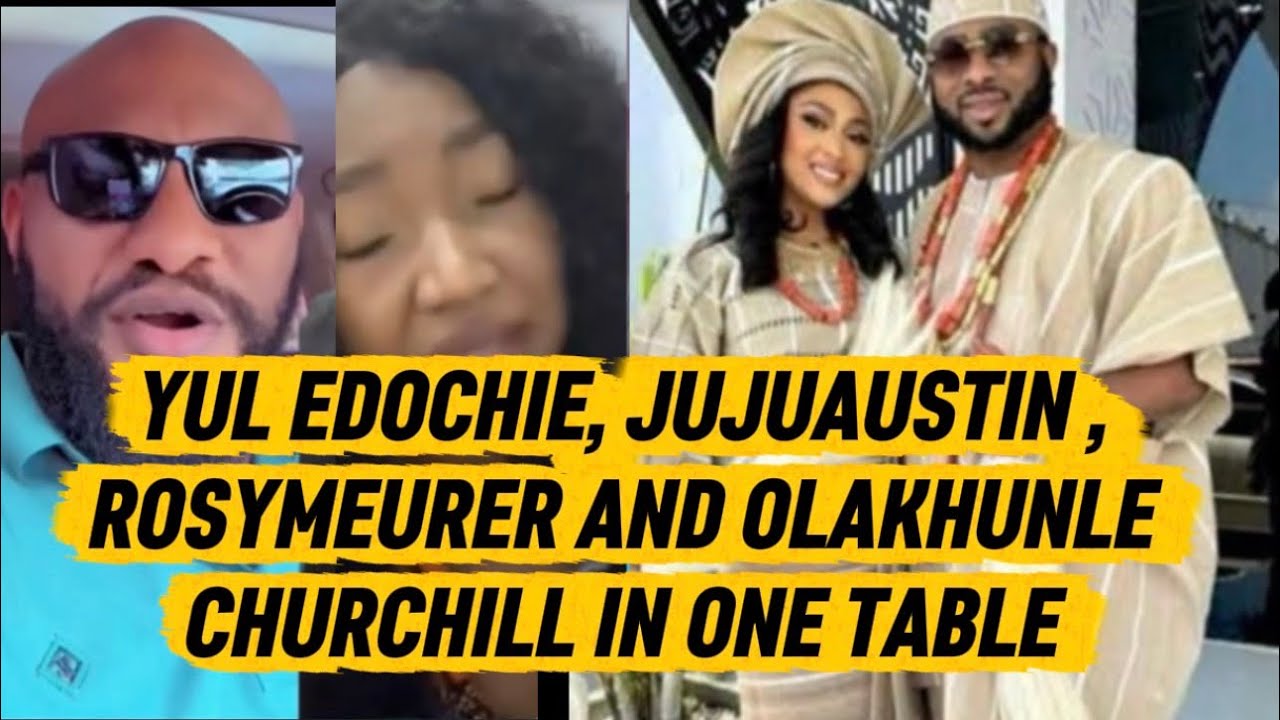 YUL EDOCHIE, JUJUAUSTIN , ROSYMEURER AND OLAKHUNLE CHURCHILL IN ONE TABLE 