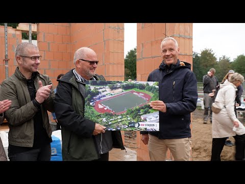 Grundsteinlegung erfolgt - PSV Wismar und HW Leasing GmbH freuen sich über neues Gebäude