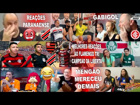 MELHORES REAÇÕES DOS RIVAIS AO GOL DO GABIGOL NO FLAMENGO 1X0 ATHLÉTICO PR / MENGÃO É TRICAMPEÃO
