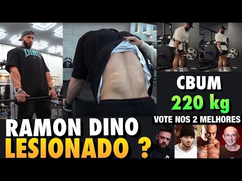RAMON DINO LESIONADO ? PACHO EXPLICA - CBUM TERRA COM 220 KG - MORAES AGACHA COM 11 PLACAS