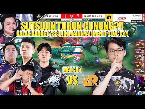 SUTSUJIN COMES DOWN THE MOUNTAIN?! LVL 15 AT 9 MINUTES? HIS PLAY IS SO FIERCE!! MATCH 1 RRQ HOSHI...