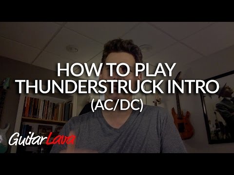 How to Play Thunderstruck Guitar Intro (with TAB) by AC/DC