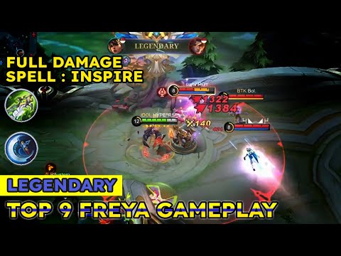 LEGENDARY!!! EZ WIN - TOP GLOBAL 9 FREYA GAMEPLAY by HYPE^RS - MOBILE LEGENDS TOP GAMEPLAY