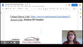 Panorama Student Survey Directions 2021