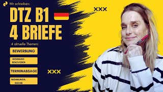 📧 DTZ B1 – 4 Briefe / Emails - Schreiben #dtz #dtzprüfung