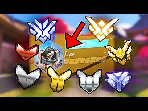 1 Player Of EVERY RANK FFA, But EVERYONE DIES IN ONE HIT! - Overwatch