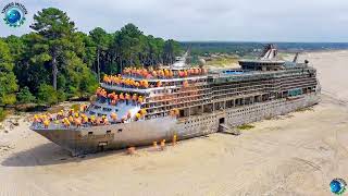 Incredible Restoration of an Abandoned Luxury Cruise Ship:From Rusty Junk to 5-Star Floating Resort!
