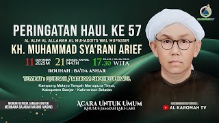 Download lagu AL KAROMAH TV - LIVE PERINGATAN HAUL KE 57 KH. MUHAMMAD SYA'RANI ARIEF KAMPUNG MELAYU | 11 NOV 2025 mp3