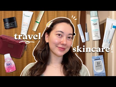 *realistic* travel skincare routine~! AM & PM ✨